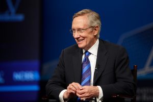 Senator Harry Reid smiling.