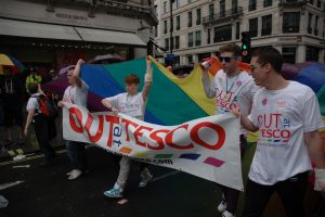 Tesco employees at London Pride
