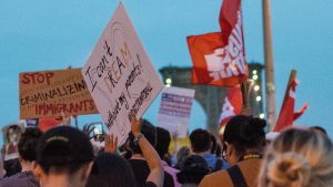 Protesters at a DACA rally