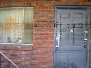 New Orleans floodline marks/iStock