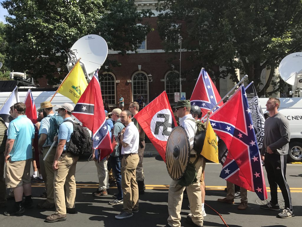 Nazis marching in Charlottesville