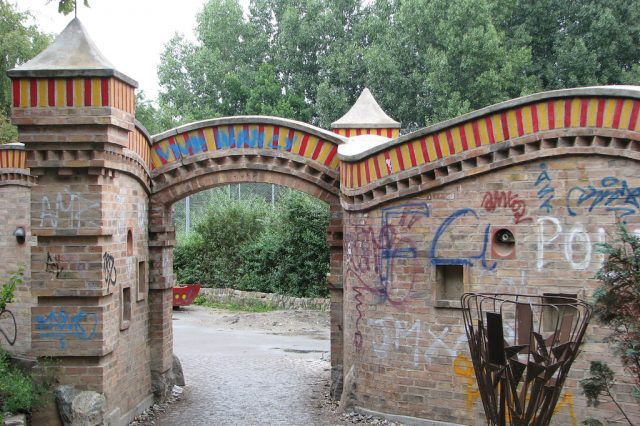 An archway in Copenhagen's Christiana neighbourhood.
