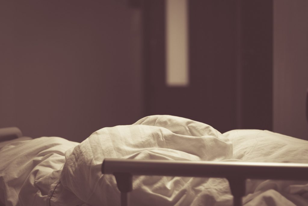 A hospital bed.