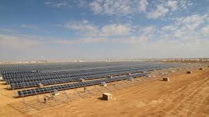 An array of solar panels