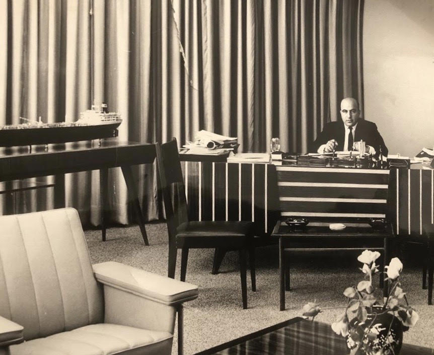 In the office at KOC headquarters in Kuwait