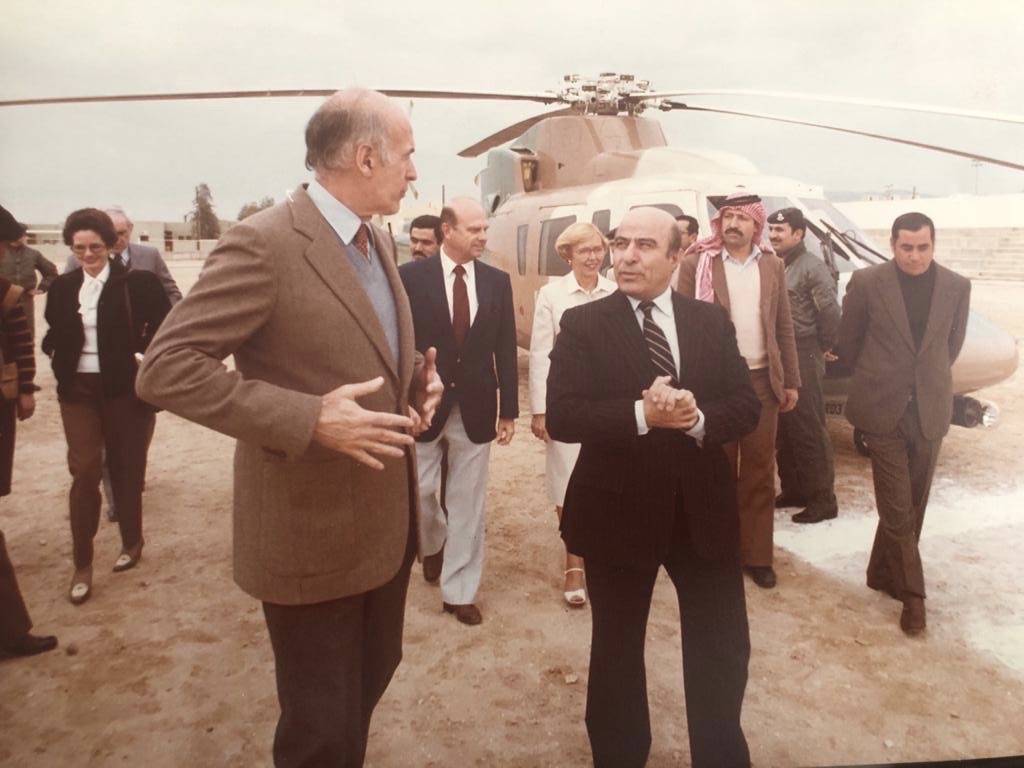 With the French President Valéry Giscard D’Estaing