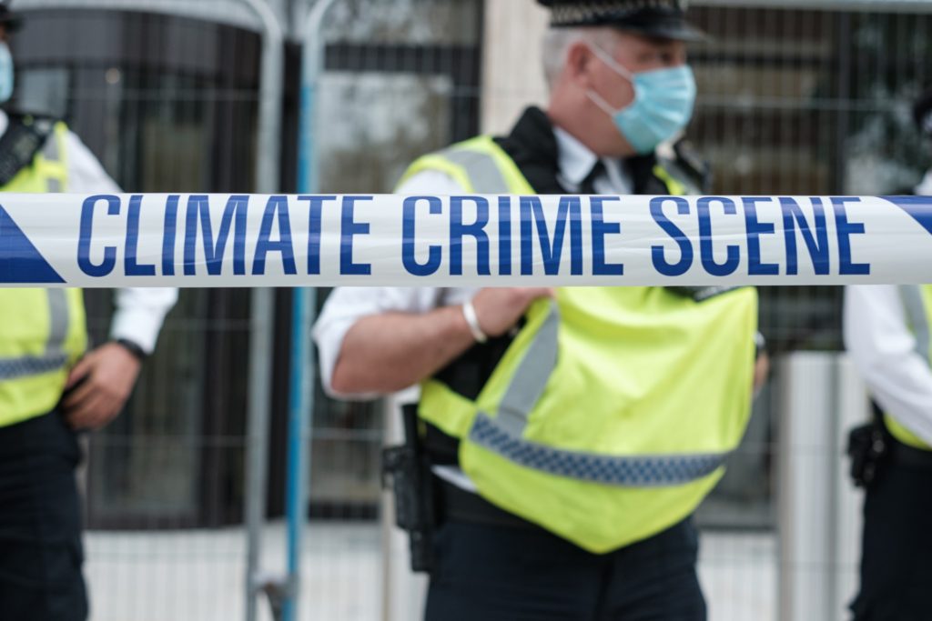 Climate crime scene