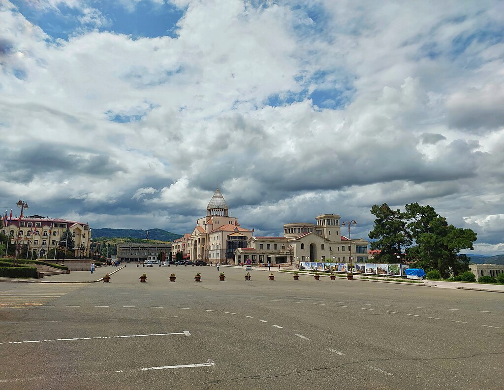 Renaissance square in Stepanakert, Artsakh